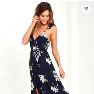 Lulu’s All Mine Floral Wrap Dress